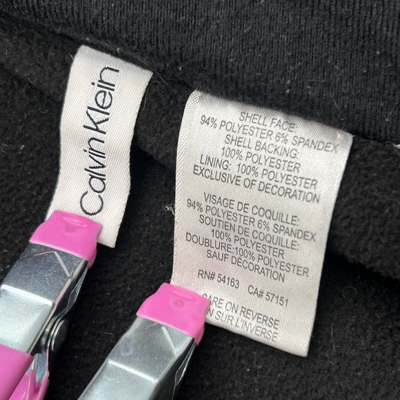 Calvin Klein Women's Burgundy Hooded Coat Jacket Medium Full Zipper Windbreaker - Picture 5 of 15